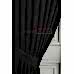 Hazır Düz Siyah Fon Perde