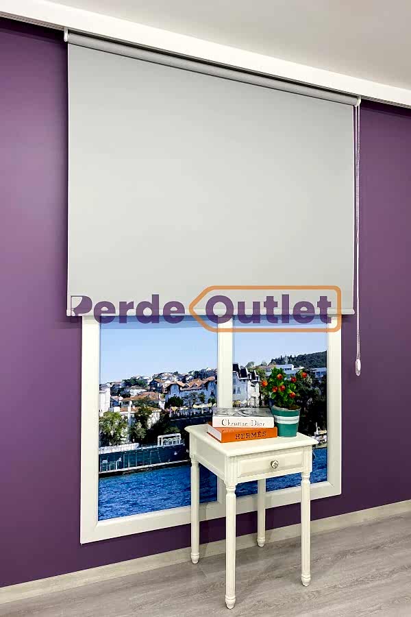 Gri Blackout Karartma Stor Perde