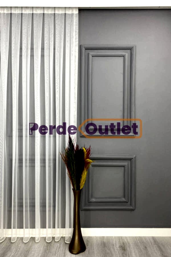 Ekru İnce Zırh Tül Perde